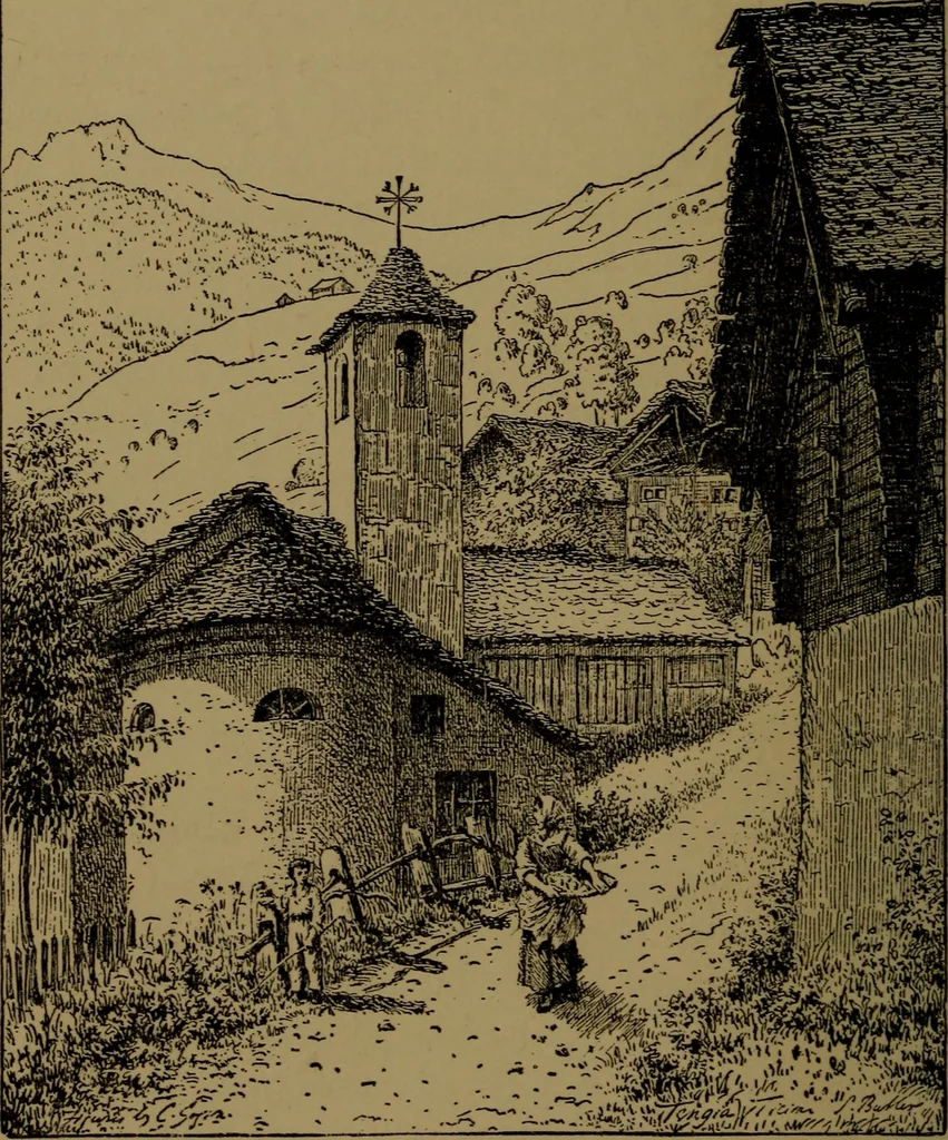 An illustration from Alps and sanctuaries of Piedmont and the canton Ticino, 1913, leaf 63