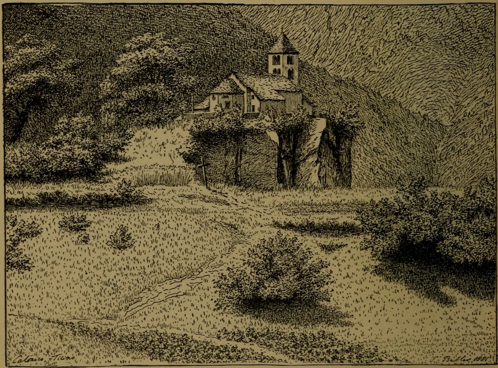 An illustration from Alps and sanctuaries of Piedmont and the canton Ticino, 1913, leaf 71
