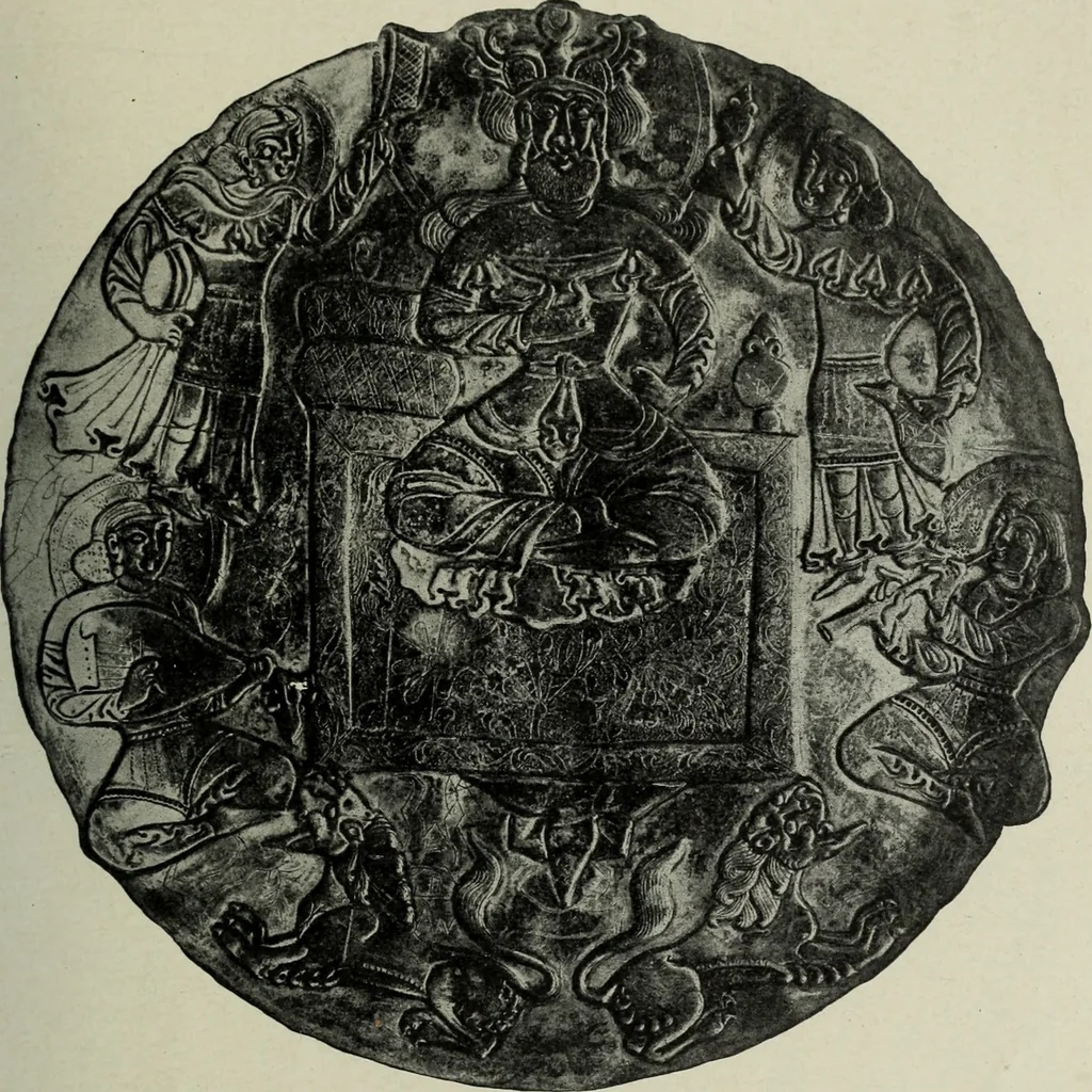An illustration from Altai-Iran und VÃ¶lkerwanderung : ziergeschichtliche Untersuchungen Ã¼ber die Eintritt der Wander- und NordvÃ¶lker in die TreibhÃ¤user geistigen Lebens, 1917, leaf 192