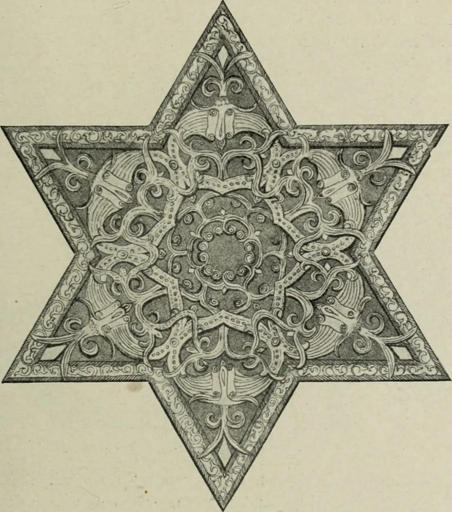 An illustration from Altai-Iran und VÃ¶lkerwanderung : ziergeschichtliche Untersuchungen Ã¼ber die Eintritt der Wander- und NordvÃ¶lker in die TreibhÃ¤user geistigen Lebens, 1917, leaf 244