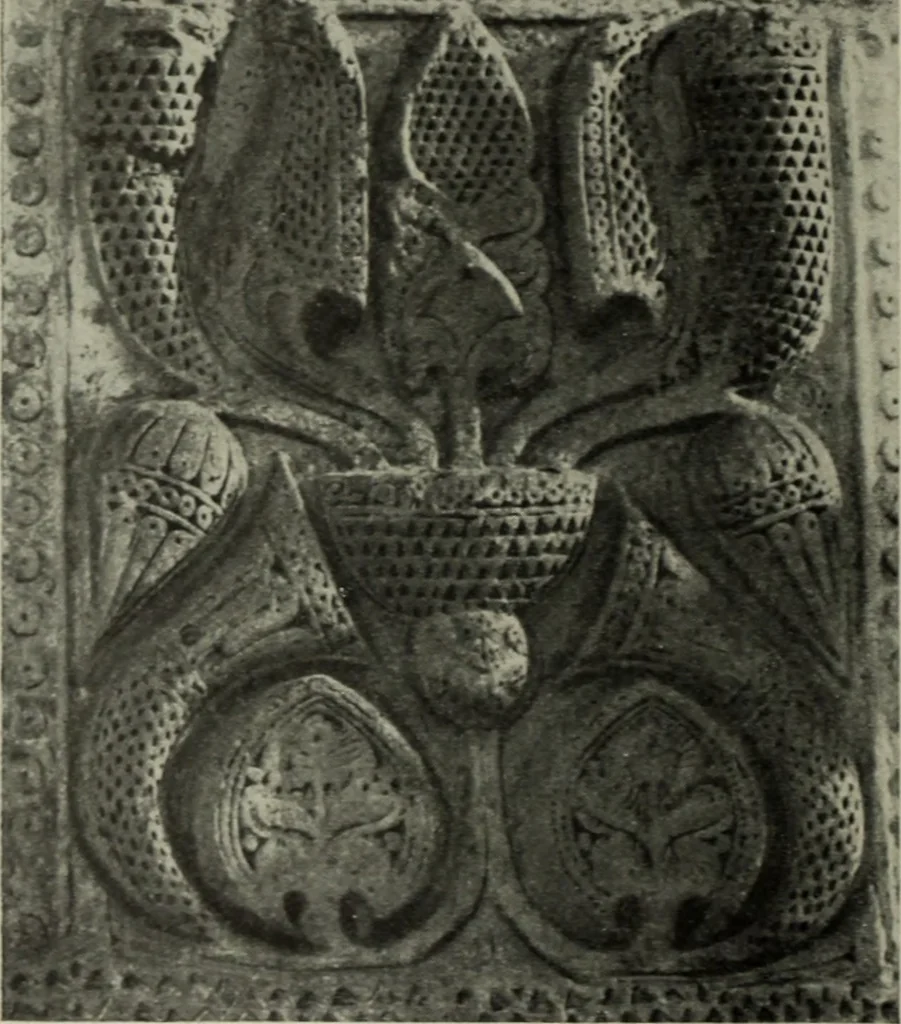 An illustration from Altai-Iran und VÃ¶lkerwanderung : ziergeschichtliche Untersuchungen Ã¼ber die Eintritt der Wander- und NordvÃ¶lker in die TreibhÃ¤user geistigen Lebens, 1917, leaf 247