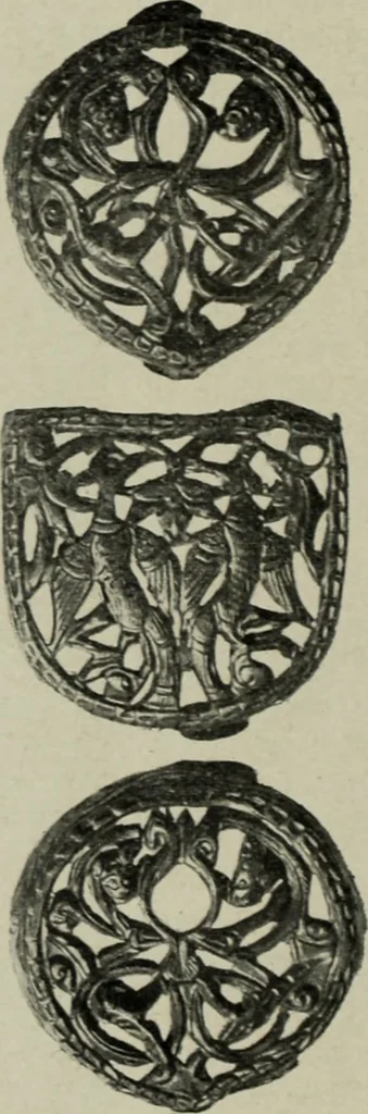 An illustration from Altai-Iran und VÃ¶lkerwanderung : ziergeschichtliche Untersuchungen Ã¼ber die Eintritt der Wander- und NordvÃ¶lker in die TreibhÃ¤user geistigen Lebens, 1917, leaf 251