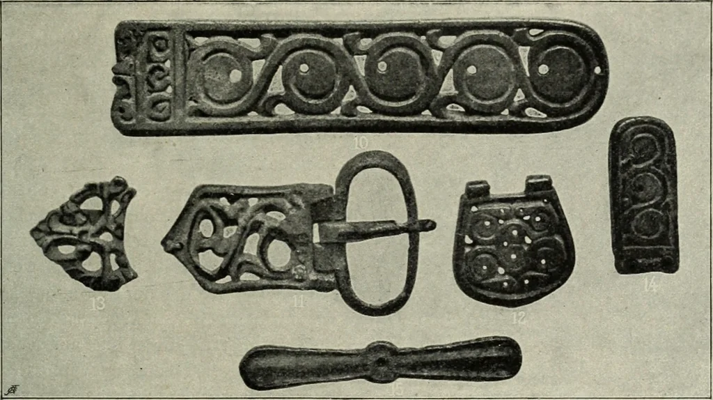 An illustration from Altai-Iran und VÃ¶lkerwanderung : ziergeschichtliche Untersuchungen Ã¼ber die Eintritt der Wander- und NordvÃ¶lker in die TreibhÃ¤user geistigen Lebens, 1917, leaf 286