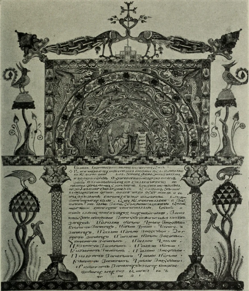 An illustration from Altai-Iran und VÃ¶lkerwanderung : ziergeschichtliche Untersuchungen Ã¼ber die Eintritt der Wander- und NordvÃ¶lker in die TreibhÃ¤user geistigen Lebens, 1917, leaf 320
