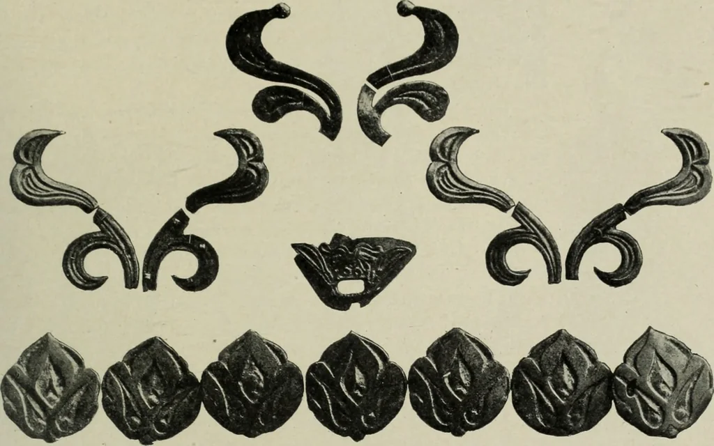 An illustration from Altai-Iran und VÃ¶lkerwanderung : ziergeschichtliche Untersuchungen Ã¼ber die Eintritt der Wander- und NordvÃ¶lker in die TreibhÃ¤user geistigen Lebens, 1917, leaf 58