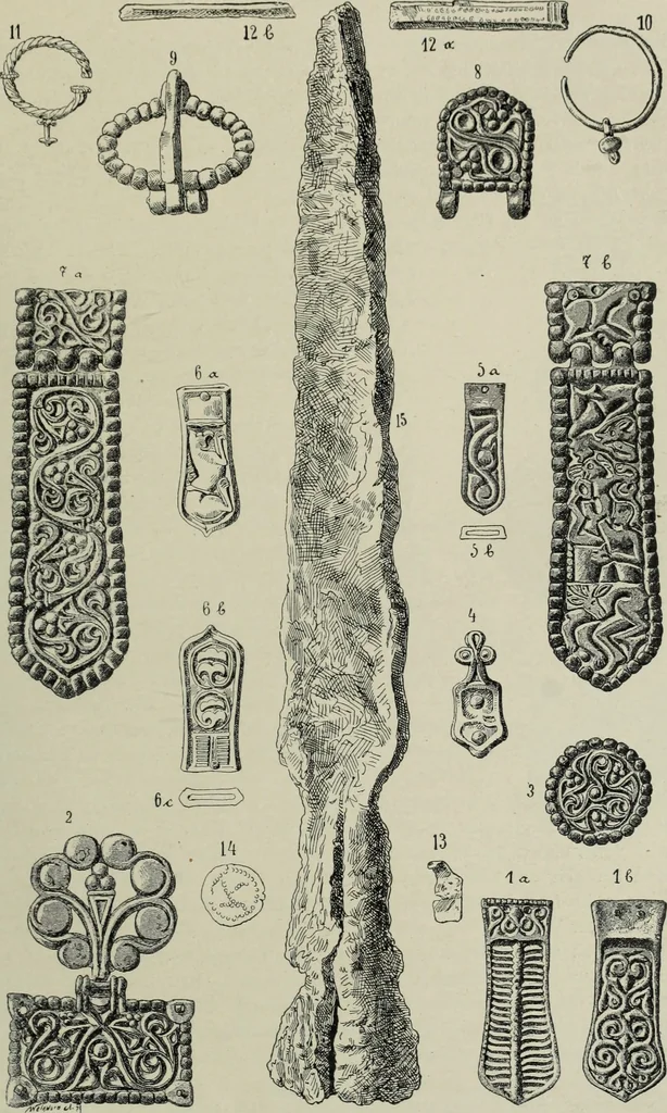 An illustration from Altai-Iran und VÃ¶lkerwanderung : ziergeschichtliche Untersuchungen Ã¼ber die Eintritt der Wander- und NordvÃ¶lker in die TreibhÃ¤user geistigen Lebens, 1917, leaf 60