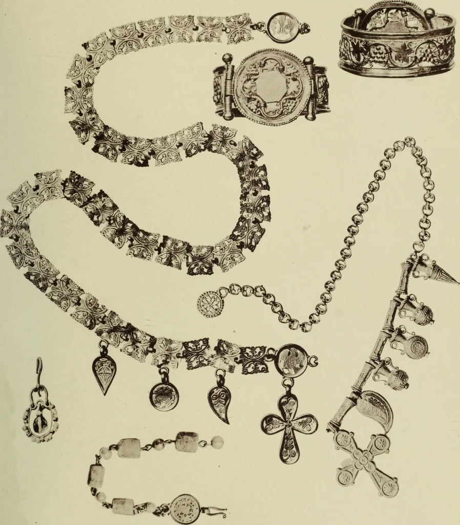 An illustration from Altai-Iran und VÃ¶lkerwanderung : ziergeschichtliche Untersuchungen Ã¼ber die Eintritt der Wander- und NordvÃ¶lker in die TreibhÃ¤user geistigen Lebens, 1917, leaf 76