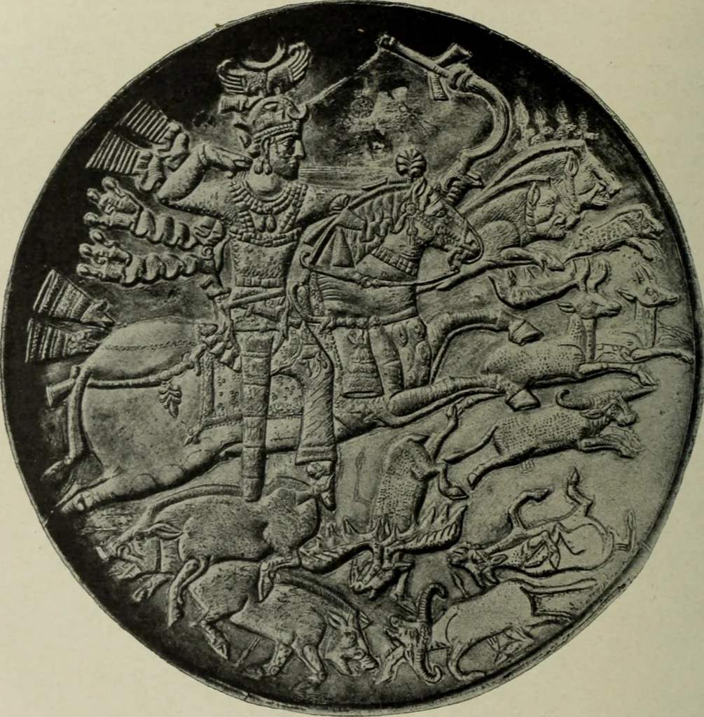 An illustration from Altai-Iran und VÃ¶lkerwanderung : ziergeschichtliche Untersuchungen Ã¼ber die Eintritt der Wander- und NordvÃ¶lker in die TreibhÃ¤user geistigen Lebens, 1917, leaf 85