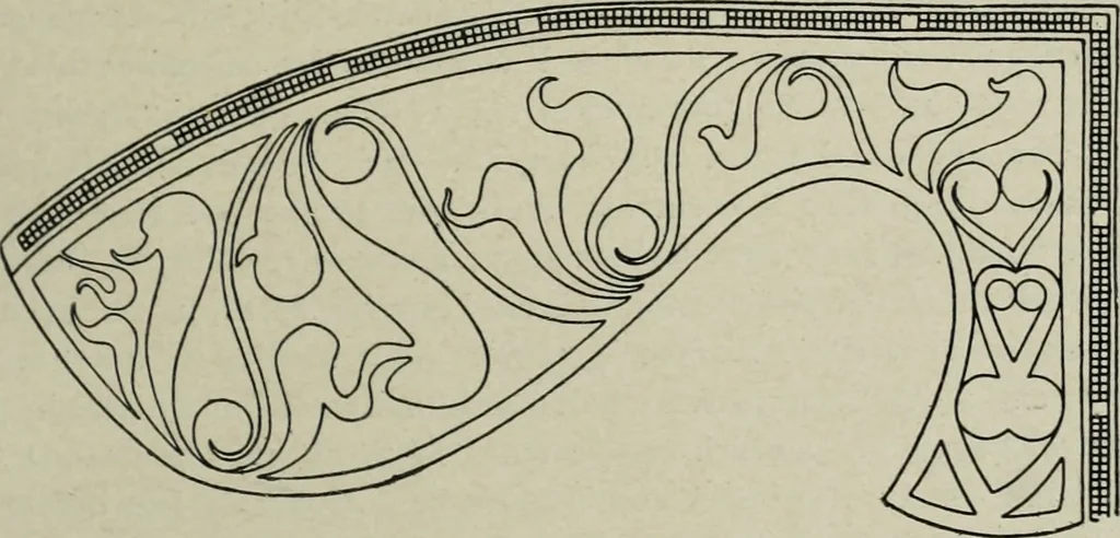 An illustration from Altai-Iran und VÃ¶lkerwanderung : ziergeschichtliche Untersuchungen Ã¼ber die Eintritt der Wander- und NordvÃ¶lker in die TreibhÃ¤user geistigen Lebens, 1917, leaf 86