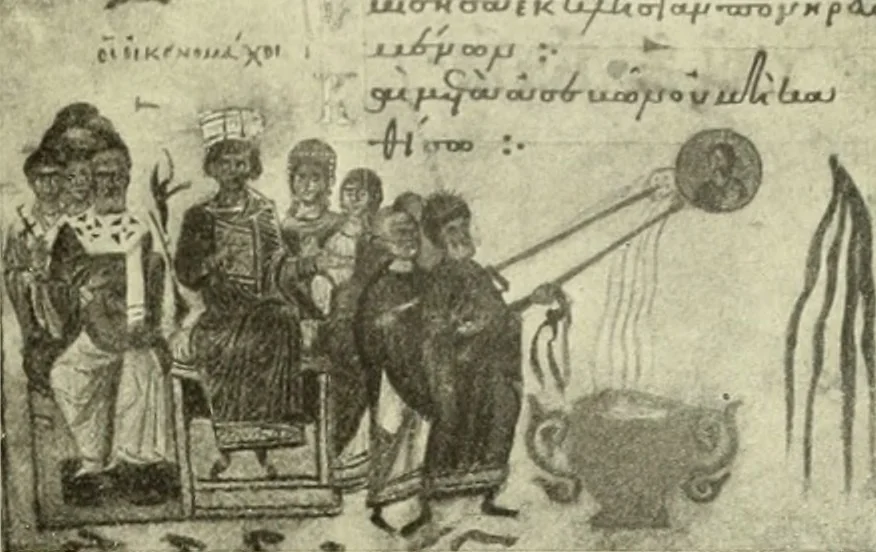 An illustration from Altchristliche und byzantinische Kunst, 1914, leaf 186