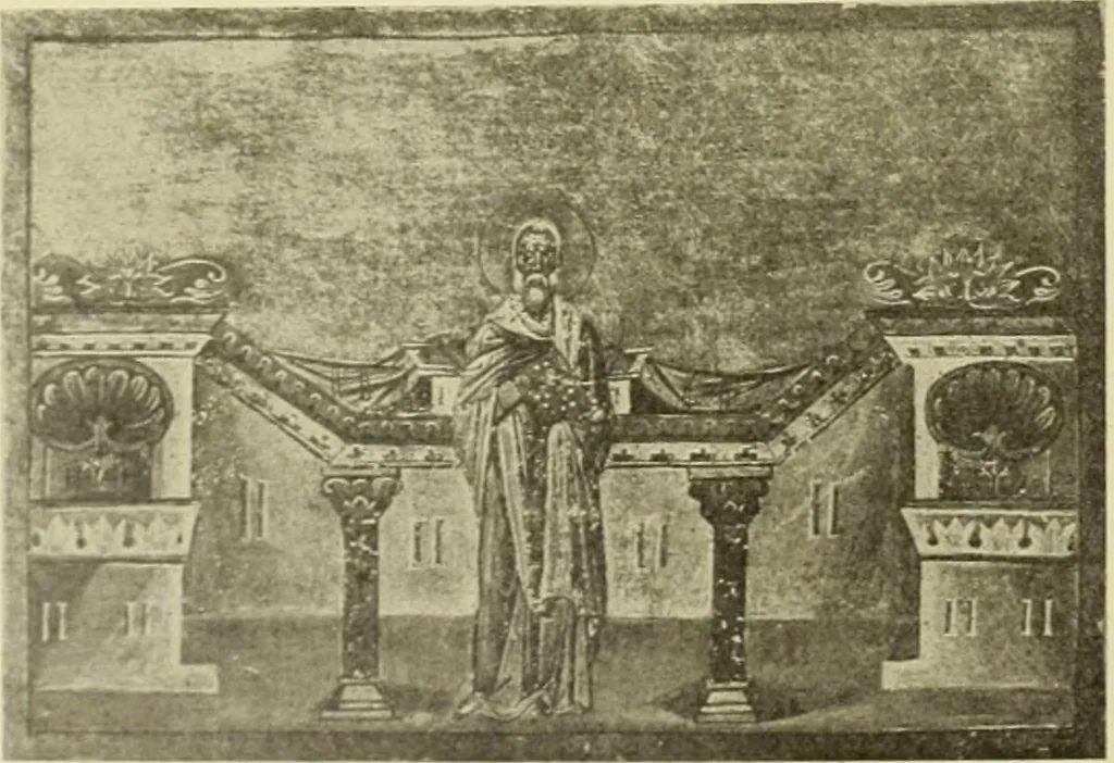 An illustration from Altchristliche und byzantinische Kunst, 1914, leaf 195