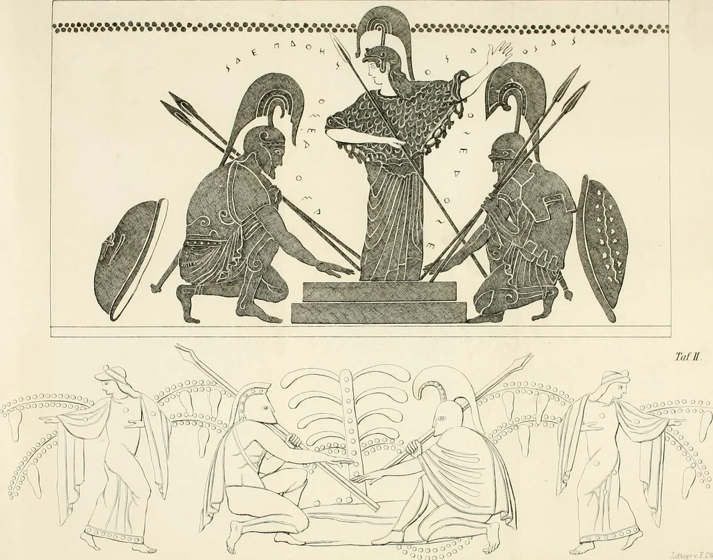 An illustration from Alte Denkmäler, 1849, leaf 591