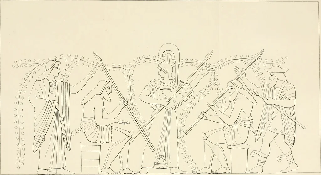 An illustration from Alte Denkmäler, 1849, leaf 593