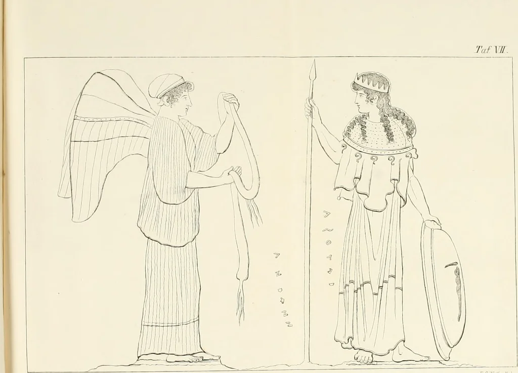 An illustration from Alte Denkmäler, 1849, leaf 599