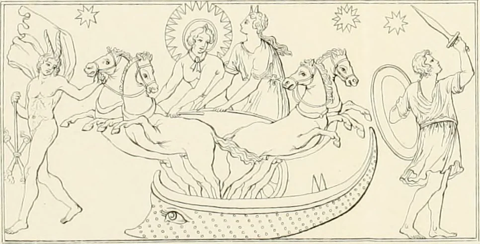 An illustration from Alte Denkmäler, 1849, leaf 603
