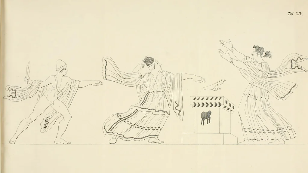 An illustration from Alte Denkmäler, 1849, leaf 611