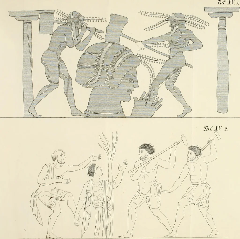An illustration from Alte Denkmäler, 1849, leaf 613