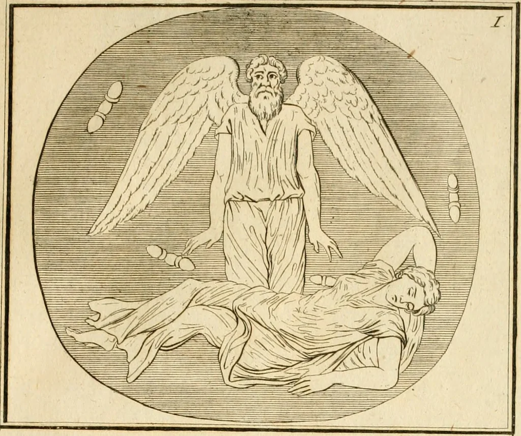 An illustration from Alte Denkmäler der Kunst, 1780, leaf 38