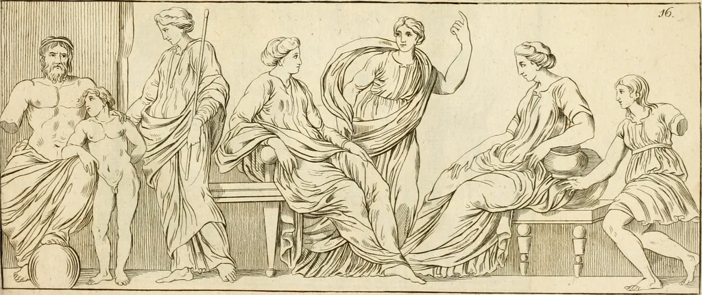 An illustration from Alte Denkmäler der Kunst, 1780, leaf 46
