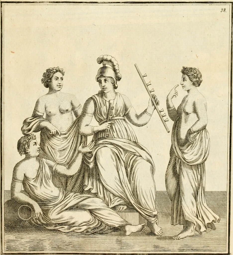 An illustration from Alte Denkmäler der Kunst, 1780, leaf 48