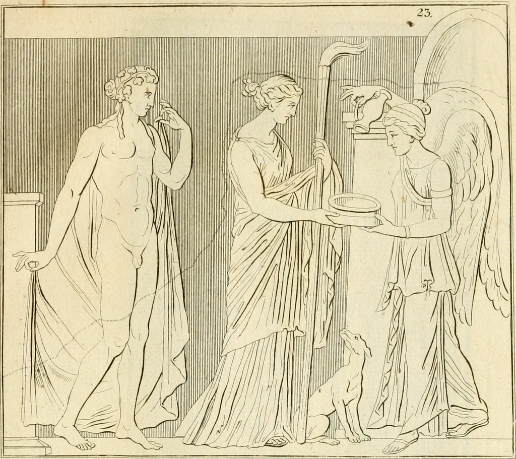 An illustration from Alte Denkmäler der Kunst, 1780, leaf 56