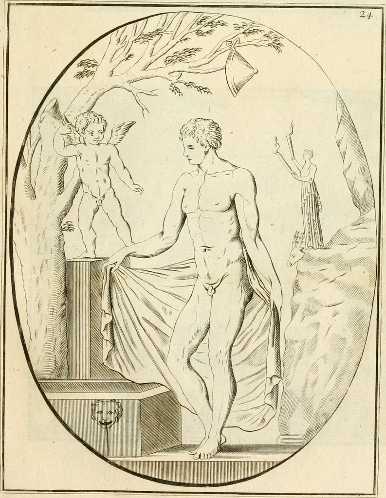An illustration from Alte Denkmäler der Kunst, 1780, leaf 56