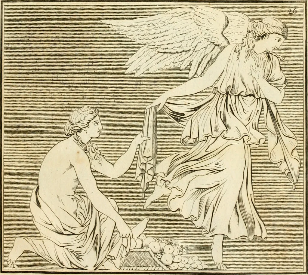 An illustration from Alte Denkmäler der Kunst, 1780, leaf 58