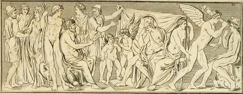 An illustration from Alte Denkmäler der Kunst, 1780, leaf 60