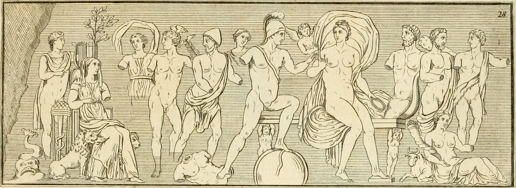 An illustration from Alte Denkmäler der Kunst, 1780, leaf 60