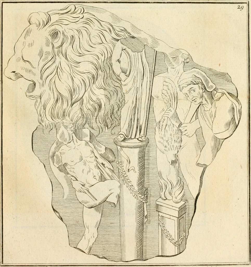 An illustration from Alte Denkmäler der Kunst, 1780, leaf 60