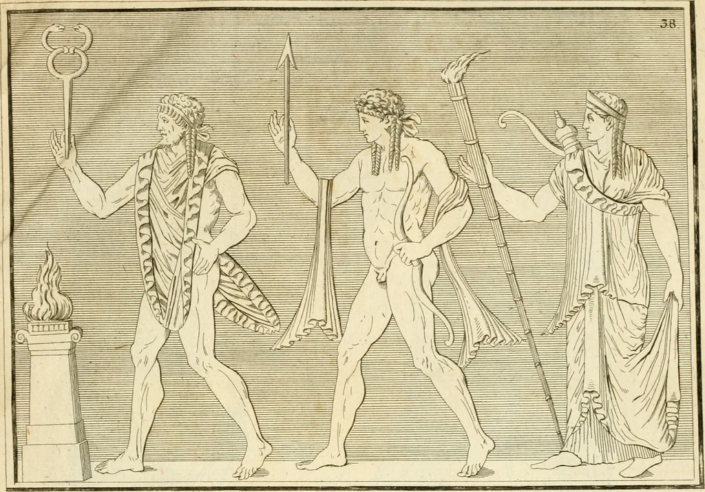An illustration from Alte Denkmäler der Kunst, 1780, leaf 68