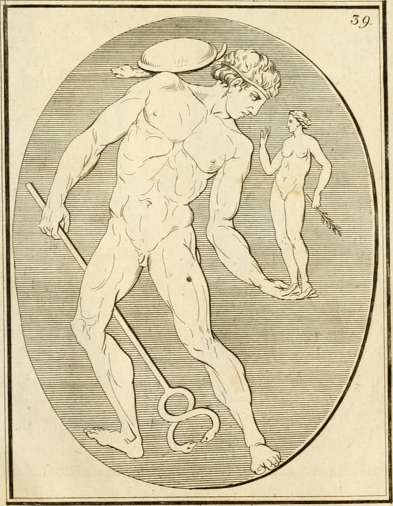 An illustration from Alte Denkmäler der Kunst, 1780, leaf 68