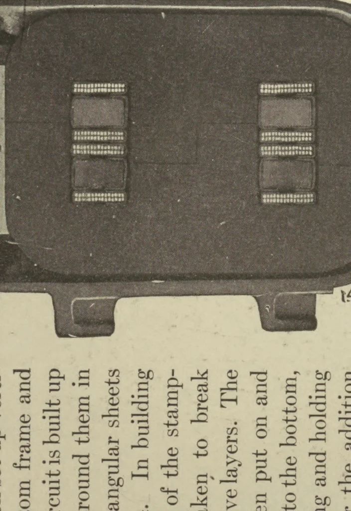 An illustration from Alternating-current machinery: a practical treatise on alternating-current principles and systems, commercial types of alternators, synchronous motors, transformers, converters, induction motors, switchboard and station appliances, etc., 1912, leaf 308