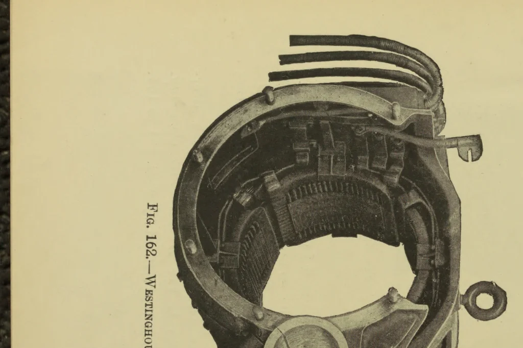 An illustration from The alternating current commutator motor, and the leakage of induction motors, 1909, leaf 153