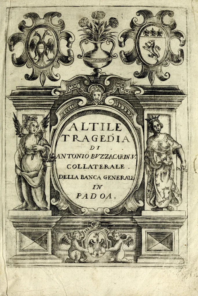 An illustration from Altile : tragedia, 1626, leaf 5