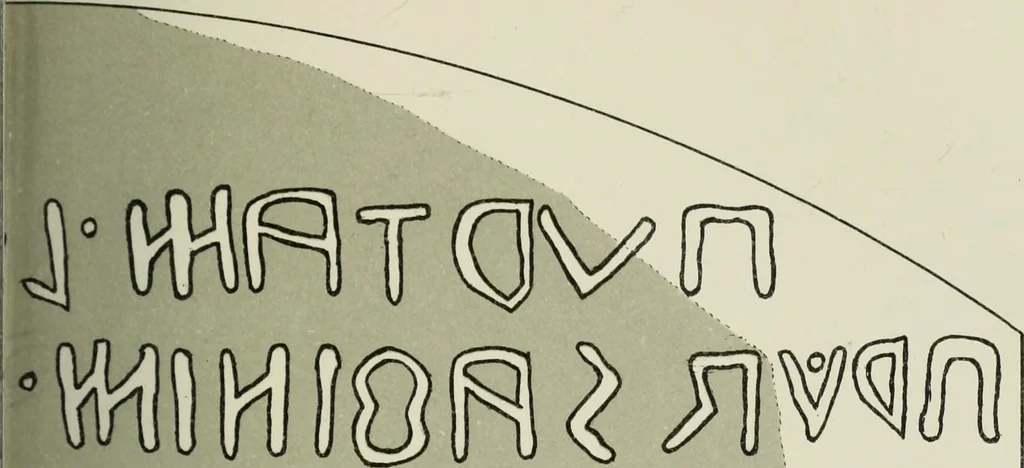 An illustration from Altitalische Studien, 1883, leaf 250