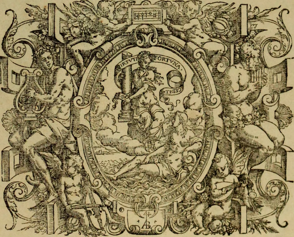 An illustration from Amadis, tragédie, 1684, leaf 4