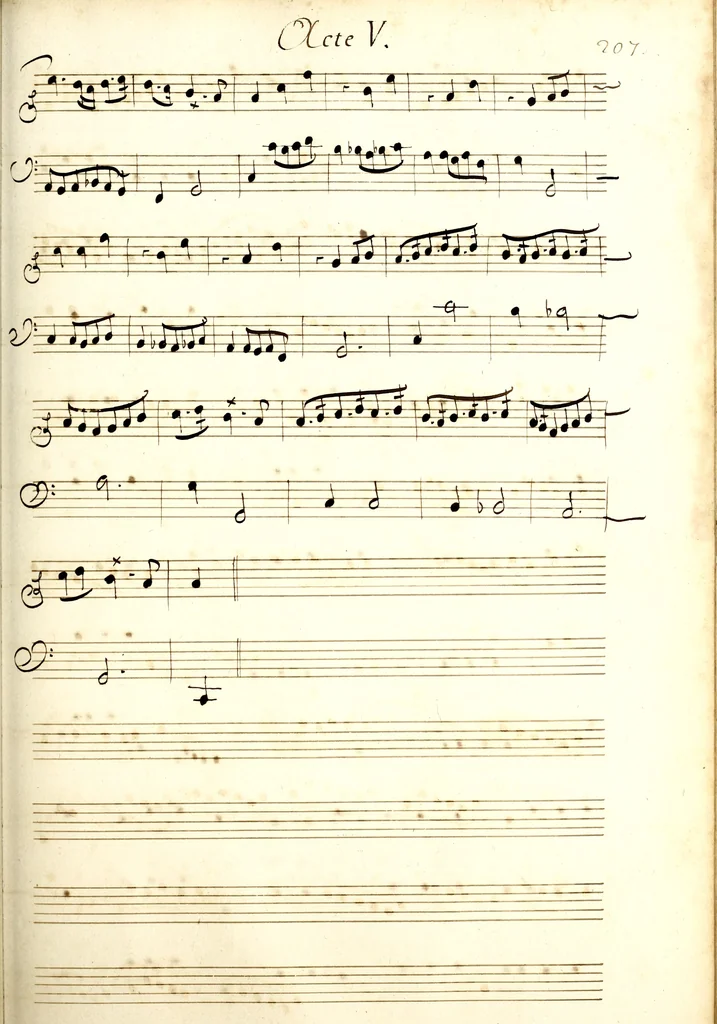 An illustration from Amadis : tragedie ; Proserpine ; Cadmus, 1700, leaf 214