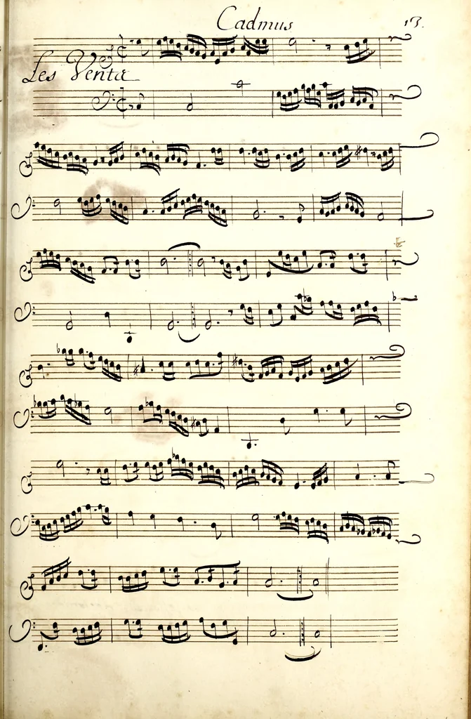 An illustration from Amadis : tragedie ; Proserpine ; Cadmus, 1700, leaf 328
