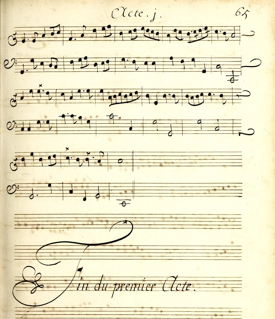An illustration from Amadis : tragedie ; Proserpine ; Cadmus, 1700, leaf 72