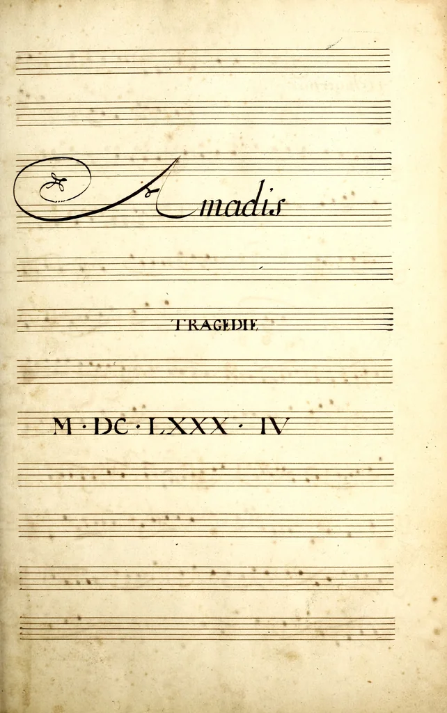 An illustration from Amadis : tragedie ; Proserpine ; Cadmus, 1700, leaf 8