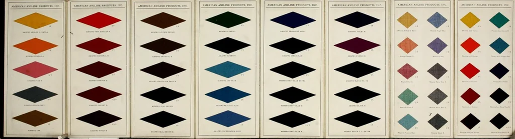 An illustration from Amapro Union Phoenix acid and neutral dyeing colors for garment dyers : manufactured by American Aniline Products, Inc, 1920, leaf 3