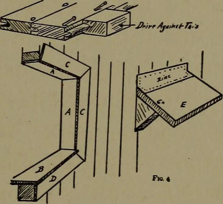 An illustration from The amateur carpenter, 1915, leaf 222