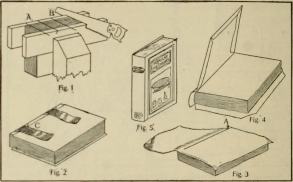 An illustration from Amateur mechanics ... a book for old and young who like to make things .., 1907, leaf 89