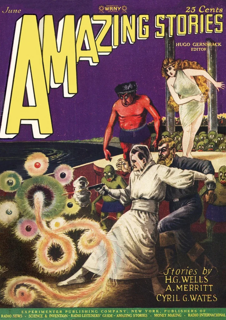 An illustration from Amazing Stories v02 n03 [1927-06], 1927, leaf 0