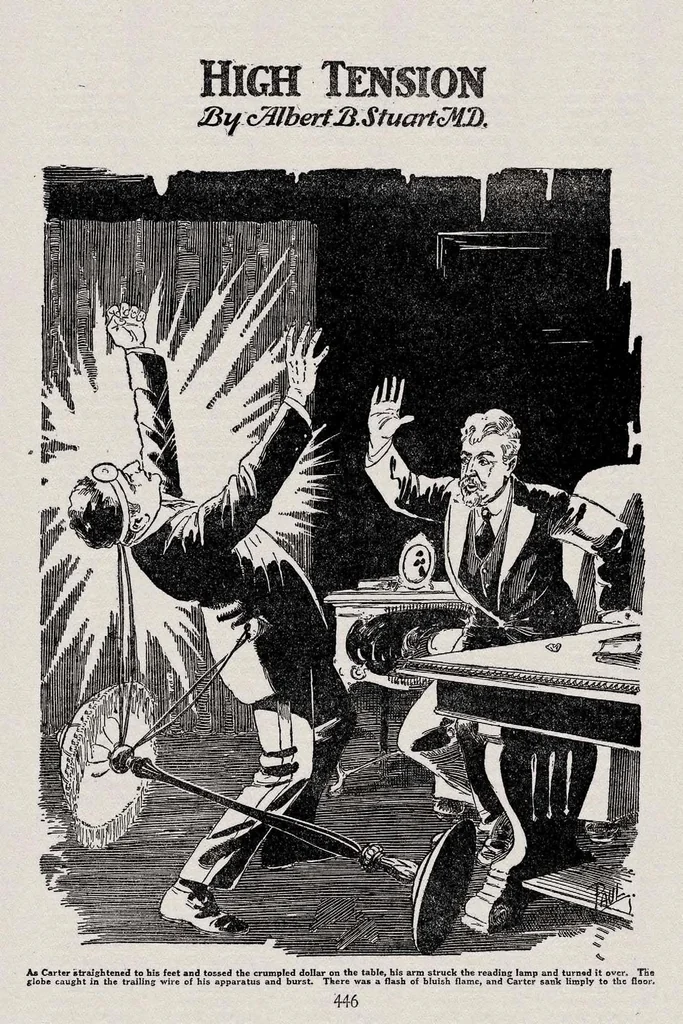 An illustration from Amazing Stories, Aug 1926, 1926, leaf 63