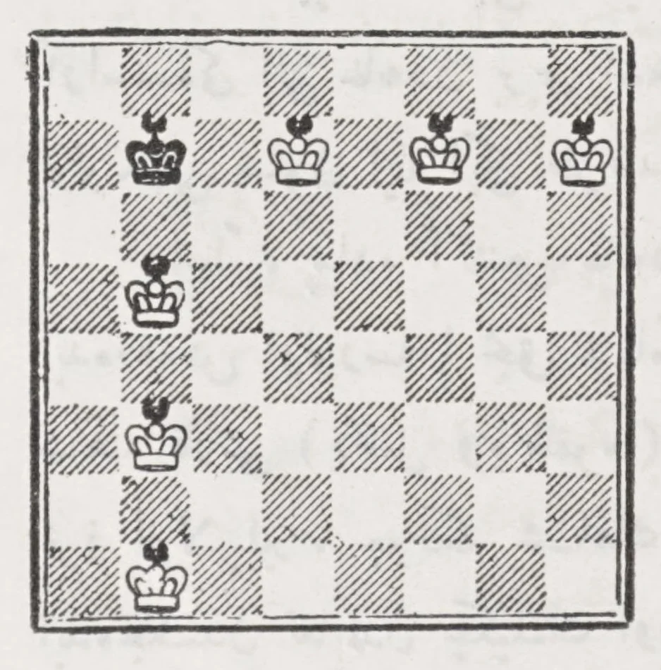 An illustration from Amelı̂ ve nazari şatranç rehberi, 1927, leaf 113