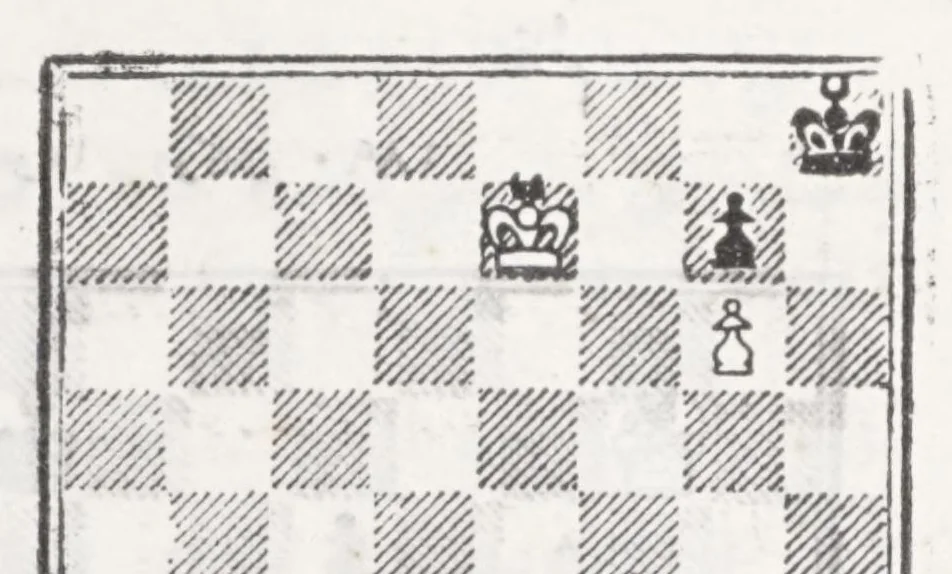 An illustration from Amelı̂ ve nazari şatranç rehberi, 1927, leaf 118