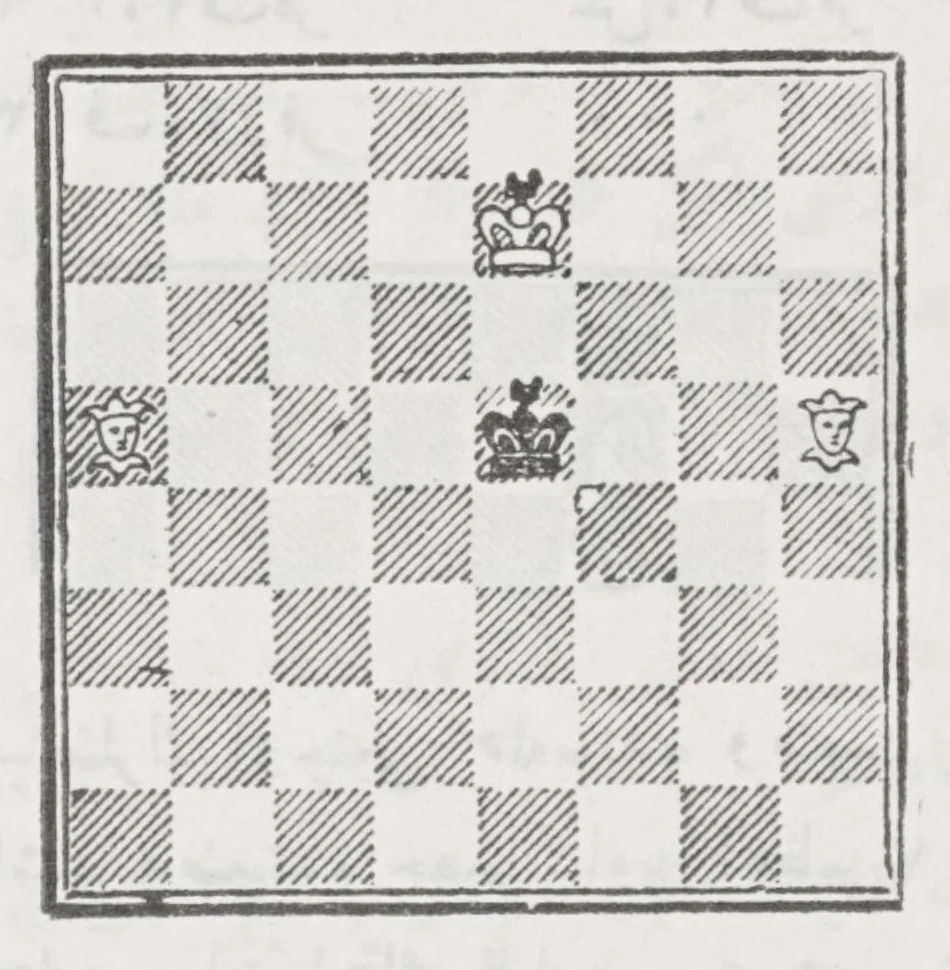 An illustration from Amelı̂ ve nazari şatranç rehberi, 1927, leaf 121