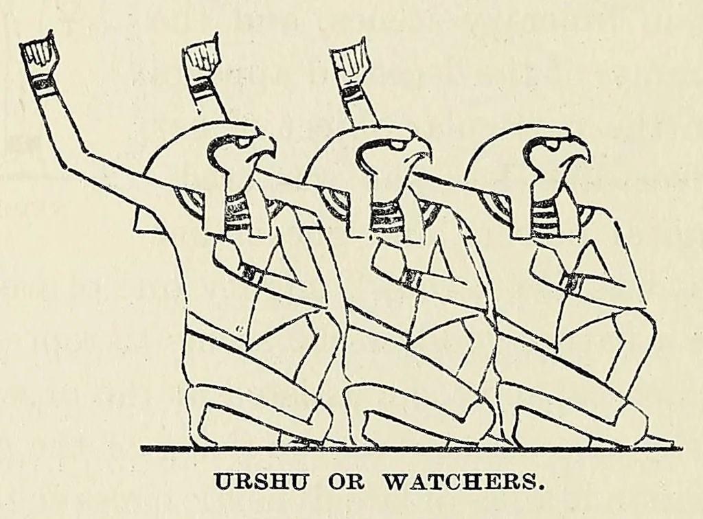 An illustration from Amentet; an account of the gods, amulets & scarabs of the ancient Egyptians, 1915, leaf 100